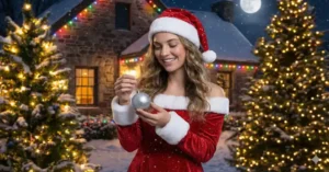 Christmas Ai Girl Portrait